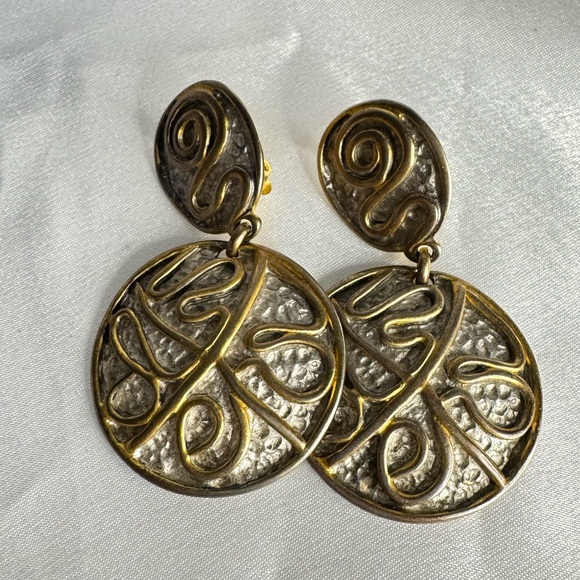 VINTAGE GEM CRAFT EARRINGS - Picture 1 of 3